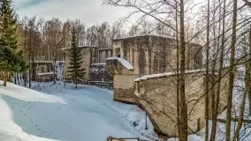 Śluza w Leśniewie Górnym w zimowej szacie, luty 2021 - zdjęcie 10