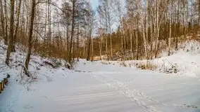 Śluza w Leśniewie Górnym w zimowej szacie, luty 2021 - zdjęcie 62