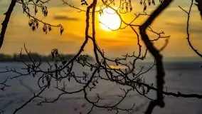 Zachód słońca nad jeziorem Niegocin, luty 2021 - zdjęcie 58