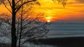 Zachód słońca nad jeziorem Niegocin, luty 2021 - zdjęcie 38