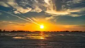 Zachód słońca nad jeziorem Kruklin, luty 2021 - zdjęcie 42