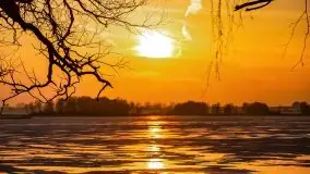 Zachód słońca nad jeziorem Kruklin, luty 2021 - zdjęcie 19