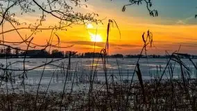 Zachód słońca nad jeziorem Kruklin, luty 2021 - zdjęcie 34