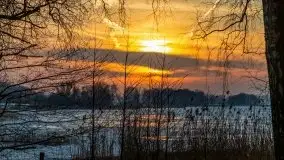 Zachód słońca nad jeziorem Kruklin, luty 2021 - zdjęcie 21