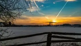Zachód słońca nad jeziorem Kruklin, luty 2021 - zdjęcie 40