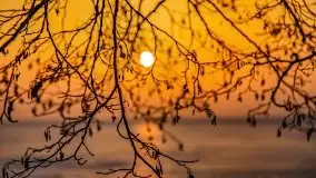 Zimowy zachód słońca nad jeziorem Śniardwy - zdjęcie 25