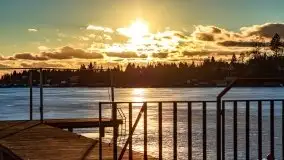 Zimowy wieczór i zachód słońca w Rynie, luty 2021 - zdjęcie 4