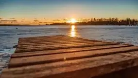 Zimowy wieczór i zachód słońca w Rynie, luty 2021 - zdjęcie 36