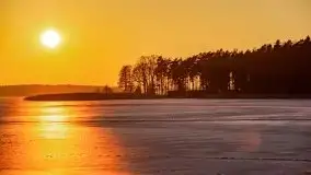 Przedwiosenny zachód słońca nad jeziorem Gołdopiwo i Żabiniec - zdjęcie 72