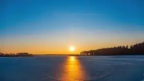 Przedwiosenny zachód słońca nad jeziorem Gołdopiwo i Żabiniec - zdjęcie 17