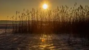 Marcowy zachód słońca nad jeziorem Dejguny - zdjęcie 36