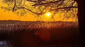 Marcowy zachód słońca nad jeziorem Dejguny - zdjęcie 27