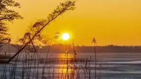 Marcowy zachód słońca nad jeziorem Dejguny - zdjęcie 40