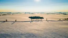 Zimowa sceneria okolic Kętrzyna, luty 2021 - zdjęcie 5