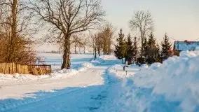 Zimowa sceneria okolic Kętrzyna, luty 2021 - zdjęcie 20