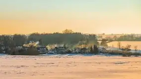 Zimowa sceneria okolic Kętrzyna, luty 2021 - zdjęcie 31