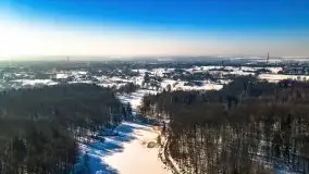 Las miejski w Giżycku, zimowa odsłona, luty 2021 r. - zdjęcie 4