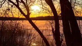 Marcowy zachód słońca nad jeziorem Kisajno - zdjęcie 5