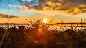 Efekt halo - zachód słońca nad jeziorem Dargin - zdjęcie 70