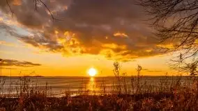 Efekt halo - zachód słońca nad jeziorem Dargin - zdjęcie 34