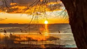 Efekt halo - zachód słońca nad jeziorem Dargin - zdjęcie 49