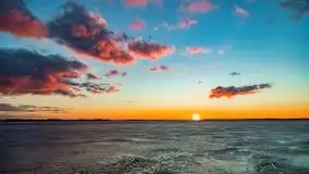 Efekt halo - zachód słońca nad jeziorem Dargin - zdjęcie 65