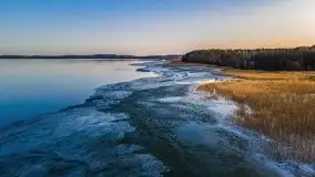 Zachód słońca nad jeziorem Gołdopiwo, od strony Przerwanek - zdjęcie 41