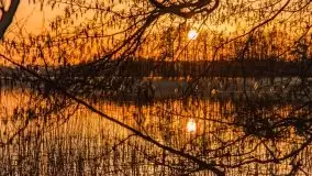 Zachód słońca nad jeziorem Gołdopiwo, od strony Przerwanek - zdjęcie 12