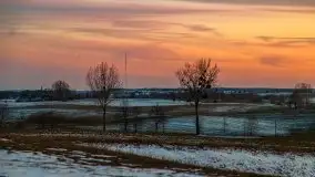 Po-zachód słońca przy wsi Upałty - zdjęcie 1