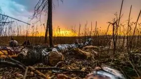 Kwietniowy deszczowy zachód słońca nad jeziorem Kruklin - zdjęcie 34