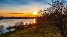 Zachód słońca nad jeziorem Wojnowo - zdjęcie 1