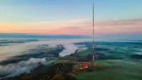 Wschód słońca z drona nad jeziorem Wojnowo - zdjęcie 38