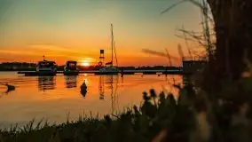 Majowy zachód słońca w porcie Trygort - zdjęcie 1
