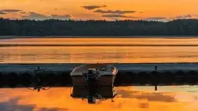 Zachód słońca nad jeziorem Kisajno - zdjęcie 3