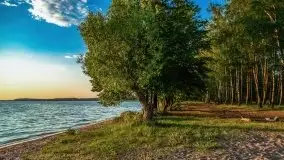 Zachód słońca nad jeziorem Dargin, Poganty - zdjęcie 2