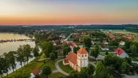 Wschód słońca nad jeziorem Bocznym, port Tło Dla Mew - zdjęcie 33