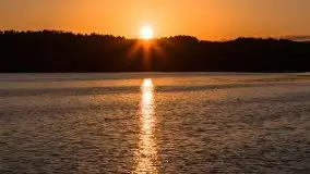 Wieczorny zachód podczas rejsu po ryńskim, czerwiec 2021 - zdjęcie 22