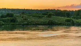 Wieczorny zachód podczas rejsu po ryńskim, czerwiec 2021 - zdjęcie 12