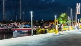 Nocne Mikołajki, Wioska Żeglarska i część promenady - zdjęcie 10