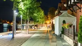 Nocne Mikołajki, Wioska Żeglarska i część promenady - zdjęcie 31