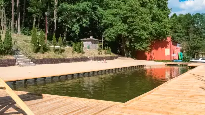 Domek na wodzie, jezioro Nidzkie - zdjęcie 12