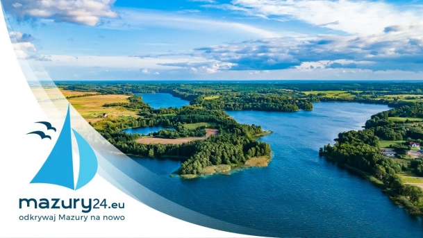 Wrześniowe Mazury nad jeziorem Ublik Wielki
