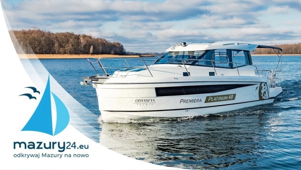 Premierowe pływanie jachtu Platinum 40, Mazury, listopad 2022