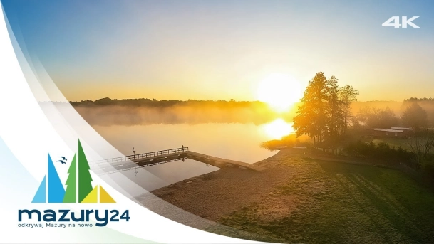 Mazury z drona - Jesienne mgły, 4K