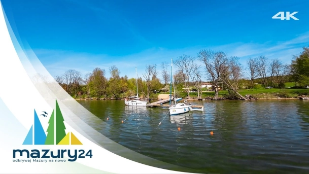 Dynamiczne Mazury z drona FPV, Przystań Melnik, 4K