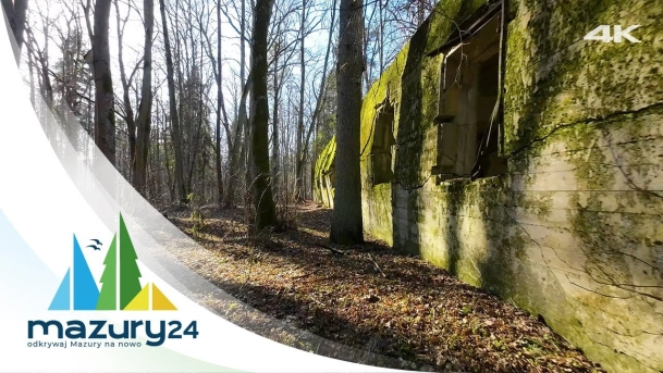 Wilczy Szaniec w Gierłoży, strefa dostępna bez biletów wstępu, 4K