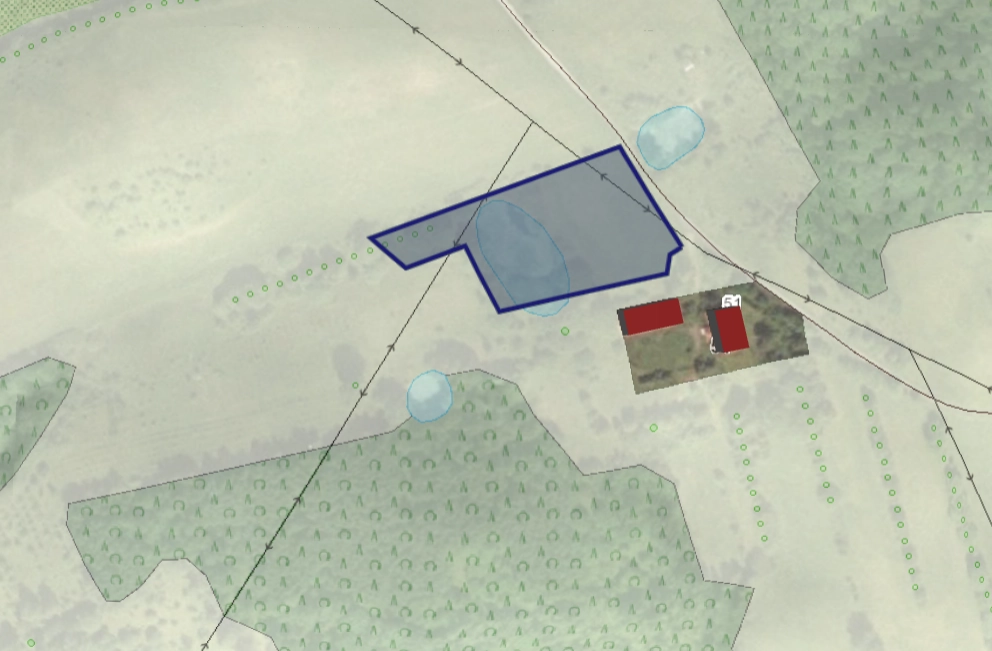 Działka budowlana 4635 m2 w Spręcowie z mediami