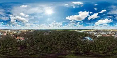 Pisz, południowa część miasta