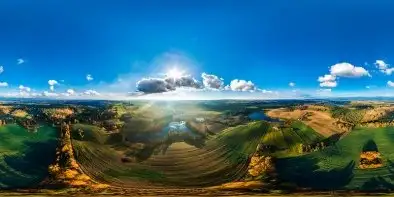 Jesień nad polami w okolicach Starych Juch