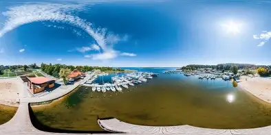 Porty PTTK i AZS Wilkasy, jezioro Niegocin